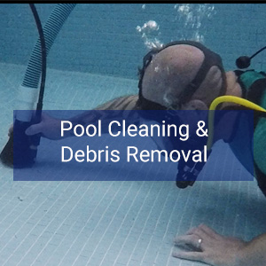 Swimming pool cleaning and debris removal services 