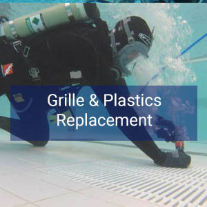 Swimming Pool grille and plastics replacement services