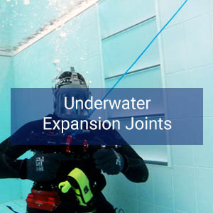 Underwater expansion joints service for swimming pools